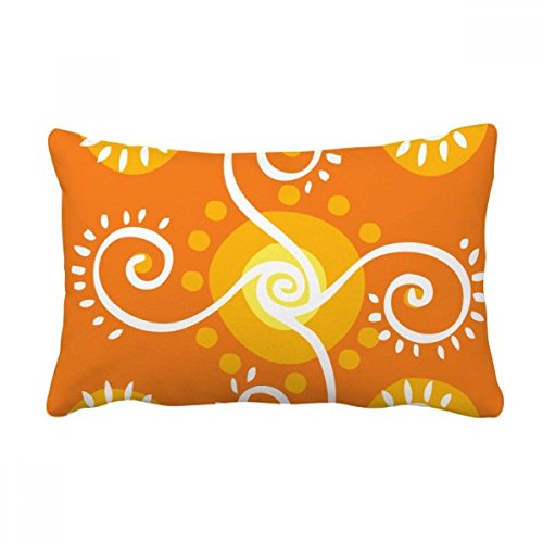Coussin Mexique haut de gamme totem orange pour canapé raffiné