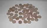 im Polybeutel G&S 100 Spielchips , Roulette Spielmarken , Zählchips aus Holz , Natur , 15mm x 4mm