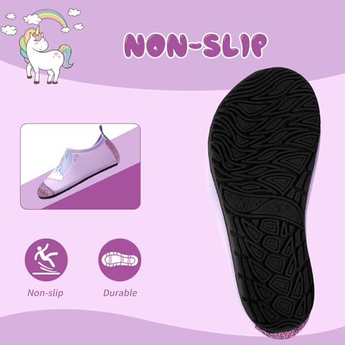 Image of Kids Water Shoes Girls Boys Outdoor Quick Dry Barefoot Aqua Socks for Toddler Sport Beach Swim Surf