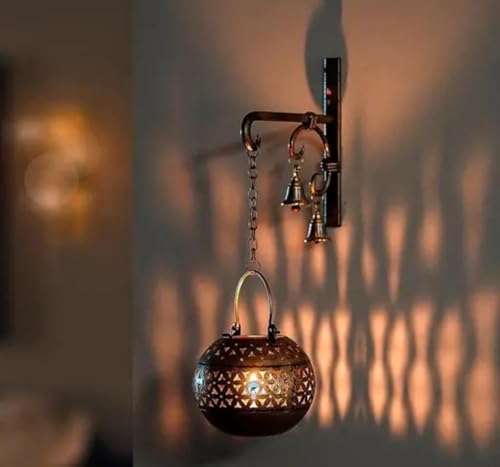 Brûleur d'encens traditionnel laiton antique ciselé