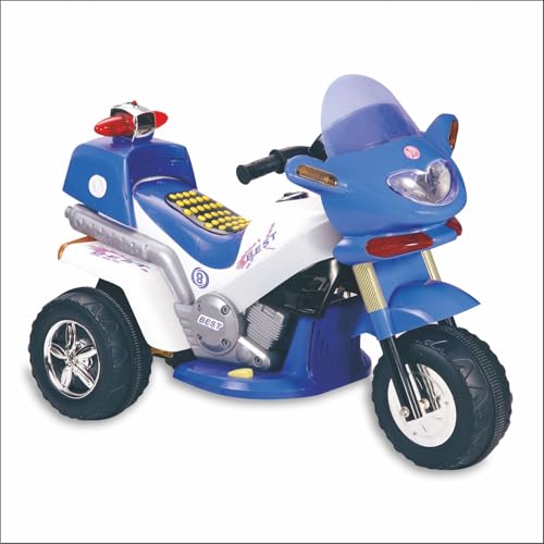 Image of Toyzone Rocky Electric Bike (Blue) | 6V Rechargeable Ride on with 4.5Ah Battery | LED Lights, Music, MP3 /USB /BT | Smooth Acceleration | 6M Battery Warranty | Age 2-8 Years, Up to 35kg