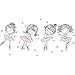 Adhesivo decorativo para pared con diseño de bailarín de ballet, diseño de mariposa, diseño de dibujos animados y flores, para niños, para habitación de bebé, decoración de dormitorio para niñas