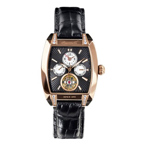 Imagen de Ingersoll IN8205RBK Reloj analógico automático para Mujer con Correa de Piel