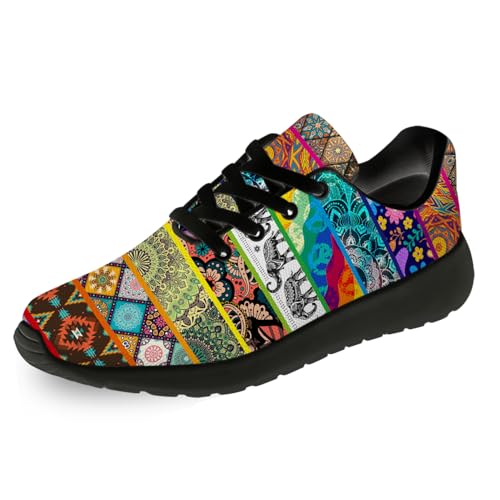 Psychedelic Shoes for Men Women Running Tennis Gym Shoes Athletic Walking Sneakers Gifts for Boyfriend Girlfriend