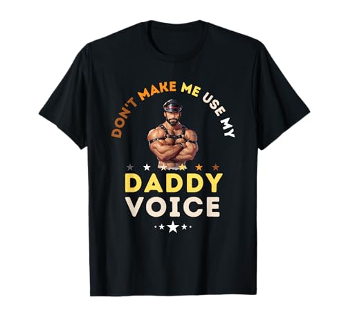 Gay Muscle Daddy DILF Voice - Bear Man Gay Bearded T-Shirt