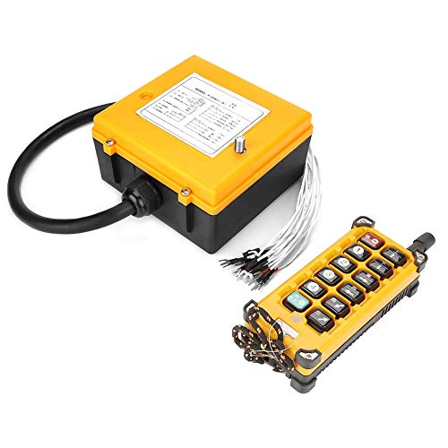 Acogedor ワイヤレスリモコン ポータブル式 クレーンコントローラー 工業用 12の機能ボタン 24V