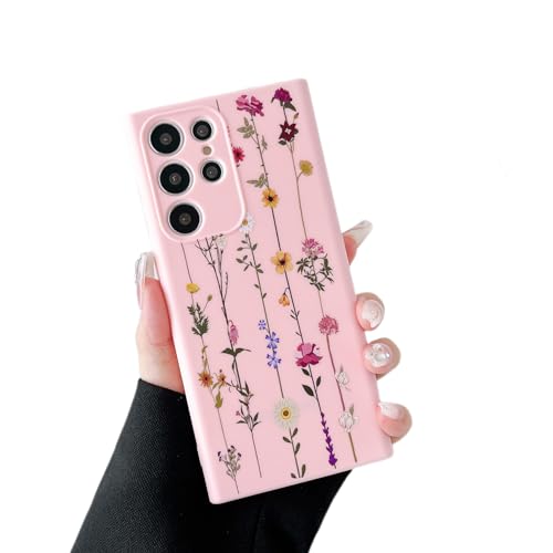 Coque florale Samsung Galaxy S22 Ultra idée cadeau filles femmes