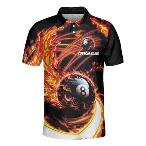 SHAANT Personalized Billiards Shirt, Billiard Pool Shirt for Men, Pool Shirts for Men Billiards, Billiard Team Shirts2