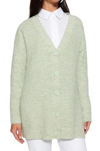 Trendyol Mint Buttoned V-Neck Knitwear Cardigan TCTAW22HI0397,Mint M