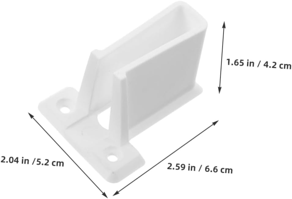 20pcs Rv Accessories Plastic Shelf Brackets for Window Curtain Rod Support Durable Pe Material Wall Mount Fasteners for Closet Shelf and Rv Convenience
