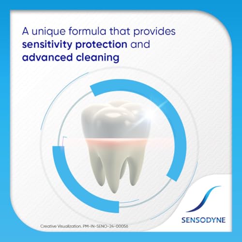 Image of Sensodyne Toothpaste Deep Clean | Daily Sensitivity Protection Tooth Paste Pack of 1 - 70gm | Dentist Recommended | Everyday Use Paste, Fresh Taste, Cavity Protection, Removes Plaque