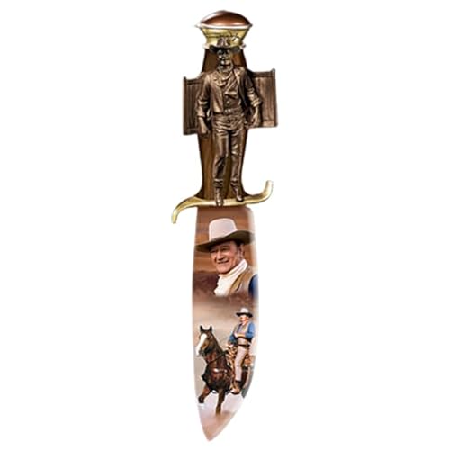 The Bradford Exchange Western Legend John Wayne Collectible Knife Replica Issue #2 by David Sutton 10.5-inches