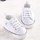 WangsCanis Babyschuhe Baby Junge Mädchen Schuhe Sneakers Weiche Leinwand mit Weichen und Rutschfesten Sohle Für 0-6 6-12 12-18 Monat (Weiß, 9-12Months(2))