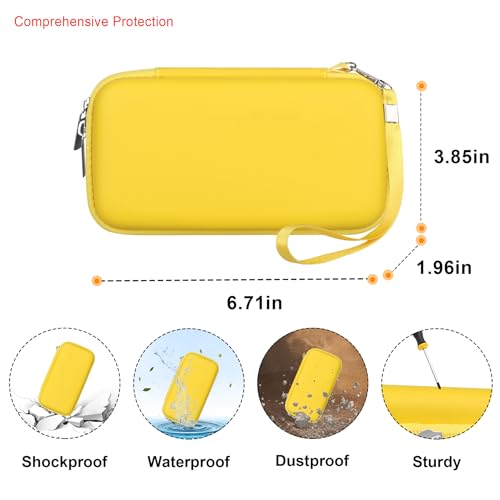 Image of Elonbo Diabetic Supplies Travel Case for Glucose Meter Diabetes Testing Kit | Portable Diabetes Testing Kit Storage Organizer Bag, Glucose Meter Insulin Pen Carrying Case for Test Strips Lancets, Yellow