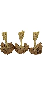 300 Gold String Price Tags For Jewelry - 5/16 X 3/4 Inch Blank Labels With Cotton Strings