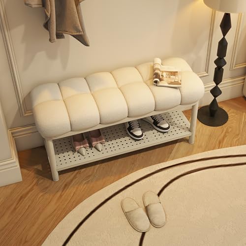 Banco de entrada tapizado con almacenamiento, muebles de interior versátiles para sala de estar, pasillo y cocina