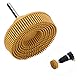 Emery Brush, Gummi und Emery Bristle Disc Borste Disc Brush, weich für Metall Feinfinish, Reinigung, Polieren(yellow)