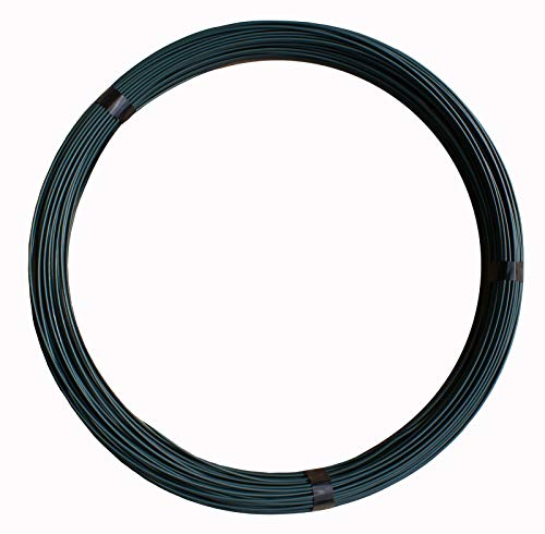 Preisvergleich Produktbild Spanndraht 3,8mm PVC-ummantelt grün 55m
