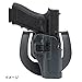 BLACKHAWK! SERPA Sportster Holster , Gunmetal Gray , Size 02 - Glock 19/23/32/36 (413502BK-L)