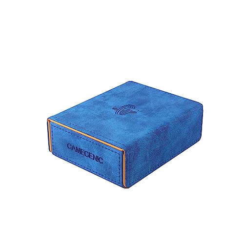 Gamegenic Token Keep - Premium Token Box for Safe Storage Fits Dungeon 1100+ and Dungeon S 550+ Holds Tokens Dice and Cards Fully Usable During Gameplay Blue/Orange Color Made