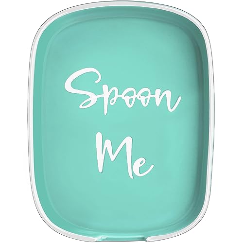Image of Turquoise Spoon Rest for Stove Top, DAYYET Teal Ceramic Large Spoon Holder, Spoon Rest for Kitchen Counter, Heat-Resistant Cooking Utensil Rest, Teal Kitchen Decor and Accessories