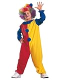 Rubies Official Clown Costume, Kids Fancy Dress, Size 9-10 Years Halloween, World Book Day - Image 1