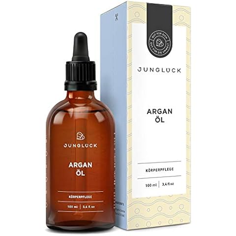 " junglück Argan Oil 100% Pure & Vegan | 100 ml in brown glass | Moisturizing & anti-aging for face & skin through pure oil from argan seeds | Natural & sustainable cosmetics made in Germany" Cover