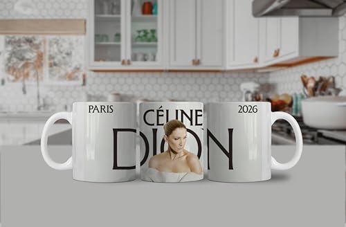 Générique Tasse à Café, mug, Céline dion, paris 2026, 325 ml, Blanc