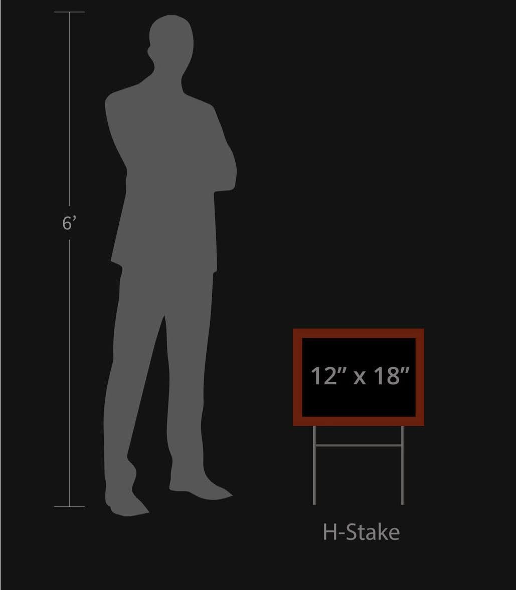 Two (2) Pack - Eggs for Sale - Add Your Custom Text or Phone Number Two Pack (2) 12x18 Horizontal Yard Signs (Outdoor, Weatherproof Corrugated Plastic) Metal Stake Included, by M&R