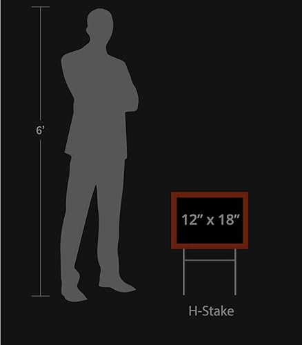 Miniatura 4 de I Stand With Israel Crucifix Star Of David Christian 12x18" Horizontal Yard Sign (Outdoor, Weatherproof Corrugated Plastic) Metal Stake Included, by