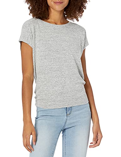 Amazon Brand - Daily Ritual Women's Cozy Knit Dolman Short-Sleeve Tie-Back Shirt, Heather Grey, X-Large Amazon Brand - Daily Ritual Women's Cozy Knit Dolman Short-Sleeve Tie-Back Shirt, Heather Grey, X-Large