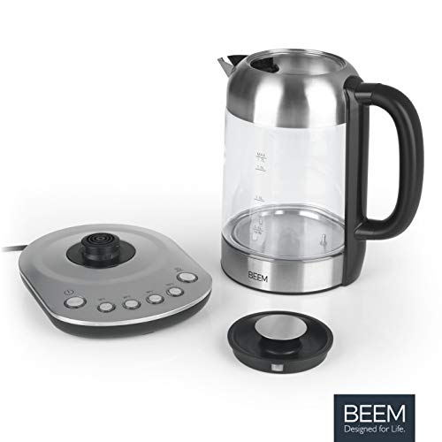 BEEM TEATIME II waterkoker met temperatuurinstelling, 1,7 liter, roestvrij staal en glas, theezetapparaat, led… - Image 8