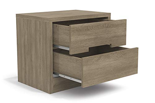 Mesa de cabeceira 2 Gavetas S822-NO Nogal - Kappesberg