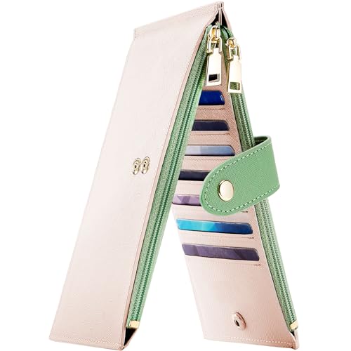 Image of Travelambo RFID Wallet Women Bifold Multi Card Wallet Case with Zipper Pocke Credit Card Holder for Women