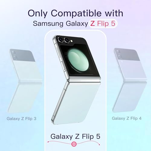 Image of MACLEN for Samsung Galaxy Z Flip 5 5G Magnetic Transparent Case | Shock Proof Design & Camera Protection | Magsafe Wireless Charging case | Sleek Hard Crystal Cover - Clear Back