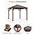 Modern Shade Tranquil Grove Wood Gazebo 10' x 10', Permanent Grill Gazebo with Galvanized Steel Hardtop Roof, Cedar Framed Wooden Pavilion for Garden, Backyard