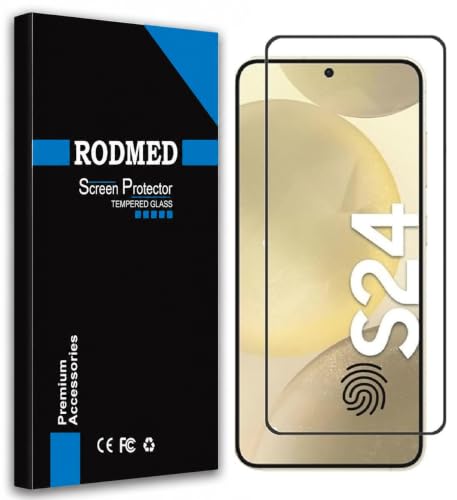 Image of 100% Fingerprint Unlock Military-Grade Gorilla Tempered Glass for Samsung Galaxy S24 5G with Edge to Edge Coverage - Case Friendly, Anti-scratch and Bubble free With installation kit