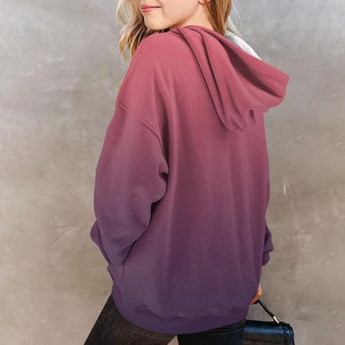 Girls Hoodies Oversized Pullover Long Sleeve Sweatshirts Preppy Casual Loose Fit Fashion Tween Cute Tops Fall Clothes4