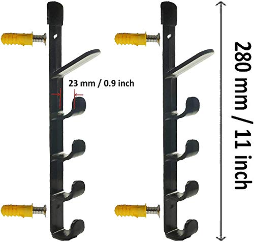 image for Pmsanzay Hockey Stick Rack, Wall Storage Hockey Stick Display Holder/H