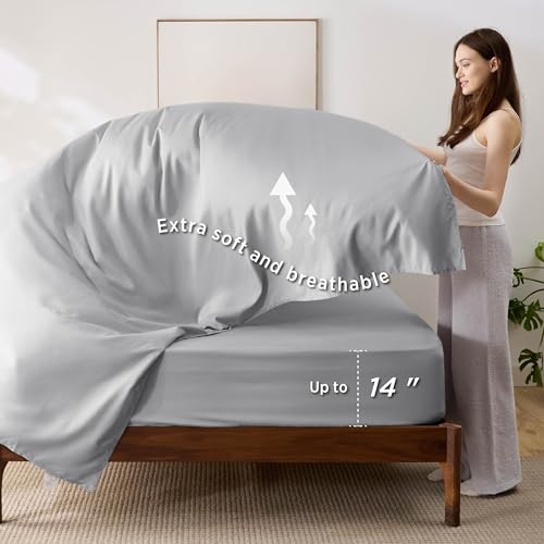 Image of Bedsure California King Comforter Set - 7 Pieces Reversible Slate Blue Bedding, California King Size Bed Set for All Seasons, Bed in a Bag with Down Alternative Comforter, Sheets, Pillowcases & Shams