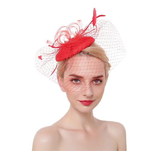 Chapeau bibi à plumes stable et confortable pour sublimer une coiffure de cérémonie