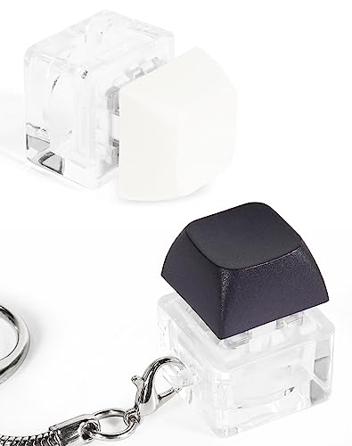 Fidget Toys Keyboard, 2pcs Fidget Keyboard Keychain Stress Relief Toys for Adults Kids, Finger Keyboard Keychain Fidget Toys, Desk Toys, Exercise Wrist & Stress Relief, ADHD Toys,Gift for Boys Girls