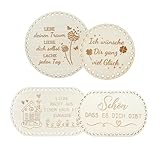 Nilioyul 4 Stück Korbboden zum Häkeln, Holzboden Korbflechten Set Rund und Oval mit exquisiten Mustern selber mit löchern, für Häkelkorb Holzbasis Aufbewahrungsbox DIY Handwerk Und Heimdekoration