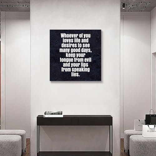 Lienzo impreso con frase motivacional para transformar la decoración de tu sala de estar 6