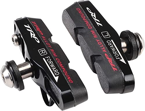 Trp Inplace Cnc Machined Road Pad, 4-Set, Black #TOP5