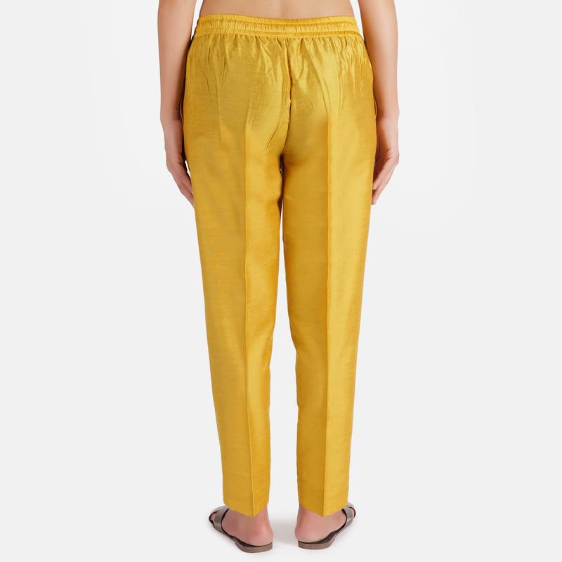Image of Trouser Pants for Women,Stylish Trousers for Woman for Kurti Relaxed & Regular Straight fit Palazzo,Ethnic Bottom Formal Pants for Women Office wear Casual & Daily Use