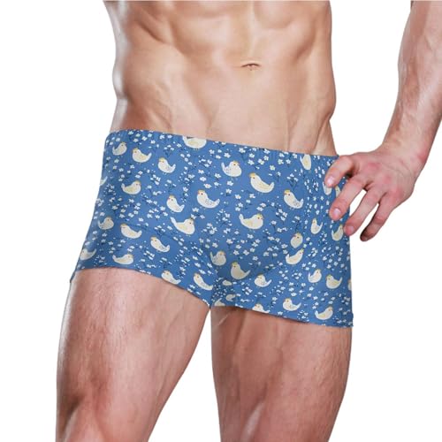 Cute Cock Rooster Mens Swim Trunk Swimwear Bathing Suit Swim Brief Square Leg Board Short S B04040603