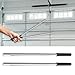 Professional Garage Door Spring Winding Rod Set Of 2 Robust Steel With Secure Rubber Handle For Safe Adjustments
