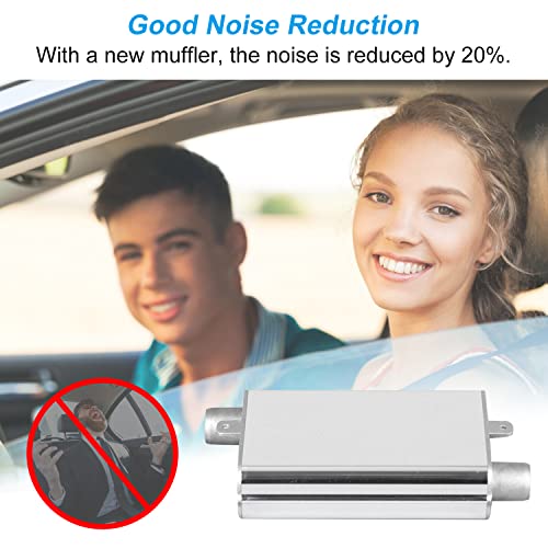 Schalldämpfer Standheizung aus Aluminiumlegierung, 22 mm Auspuff Schalldämpfer, Standheizung Auspuff mit verdickten Clips und Schrauben,Abgasschlauch Auto-Lufterhitzer Zubehör für Auto Auspuffanlagen