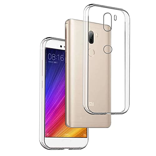 REY Funda Carcasa Gel Transparente para XIAOMI Mi 5S Plus / Mi5S Plus, Ultra Fina 0,33mm, Silicona TPU de Alta Resistencia y Flexibilidad